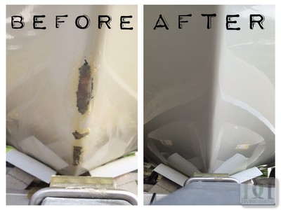 Fiberglass Repair Before/After